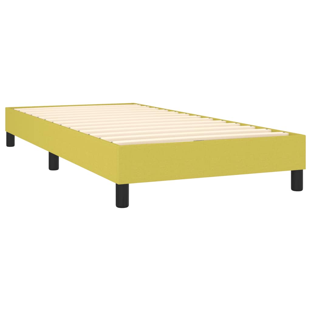 vidaXL Estructura de cama sin colchón tela verde 80x200 cm