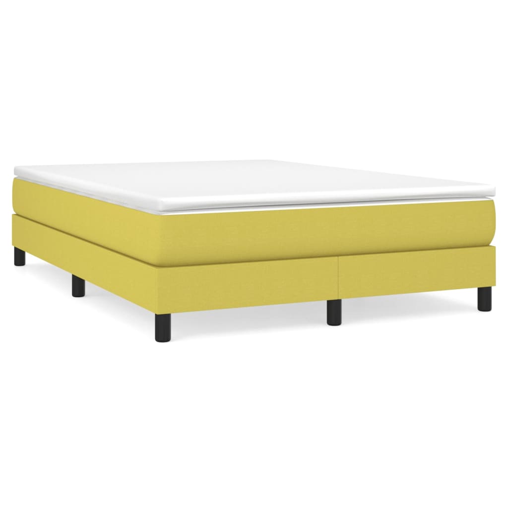 vidaXL Estructura de cama sin colchón tela verde 140x190 cm