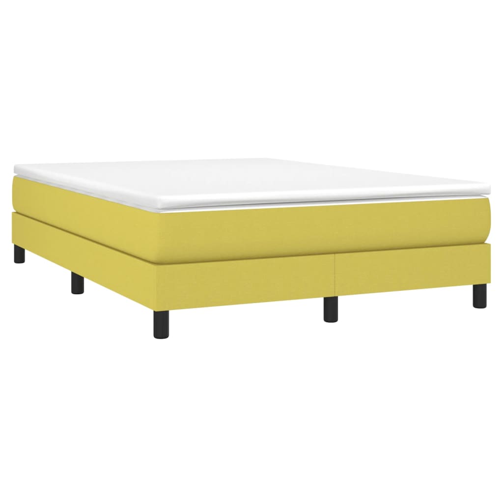 vidaXL Estructura de cama sin colchón tela verde 140x190 cm