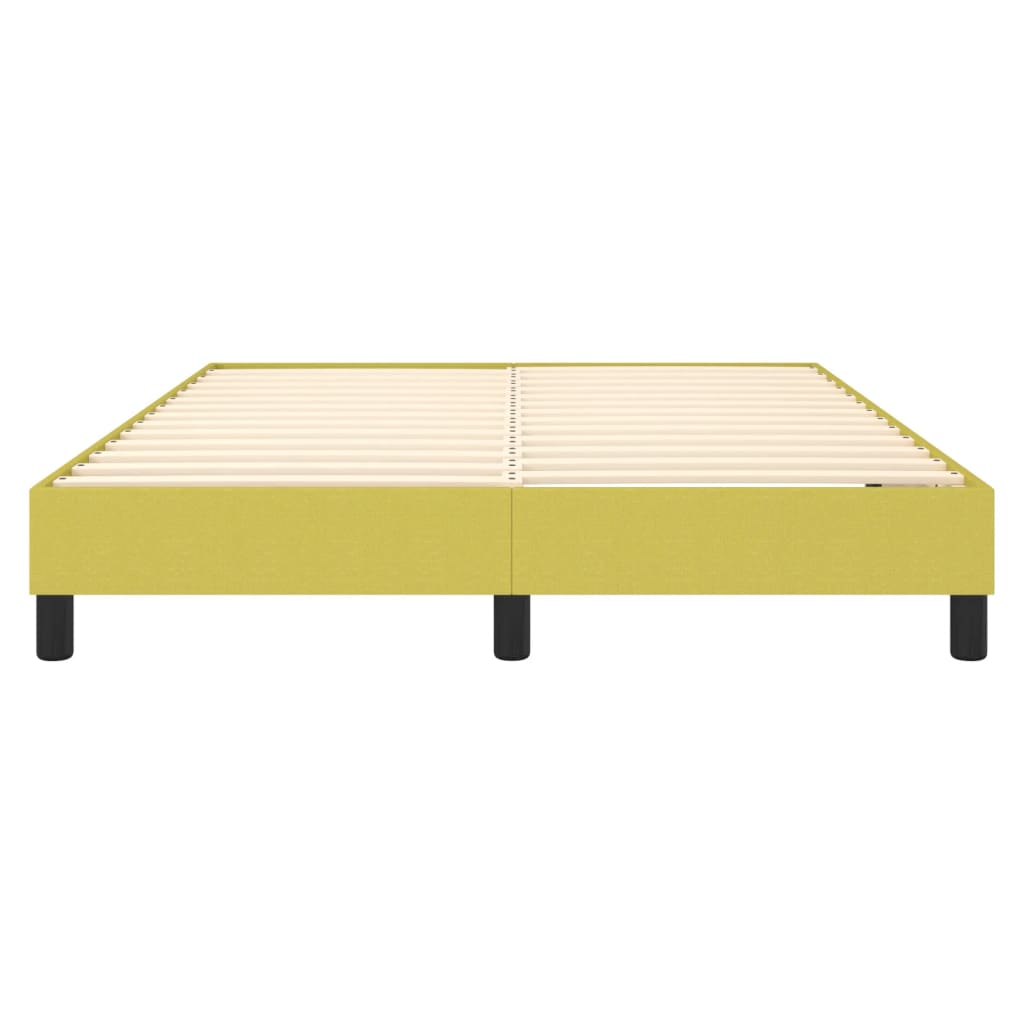 vidaXL Estructura de cama sin colchón tela verde 140x190 cm