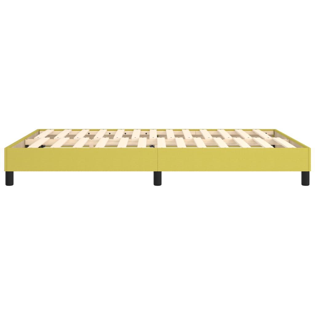 vidaXL Estructura de cama sin colchón tela verde 140x190 cm