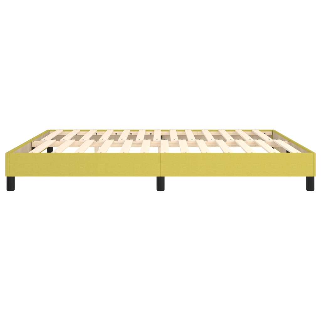 vidaXL Estructura de cama sin colchón tela verde 180x200 cm