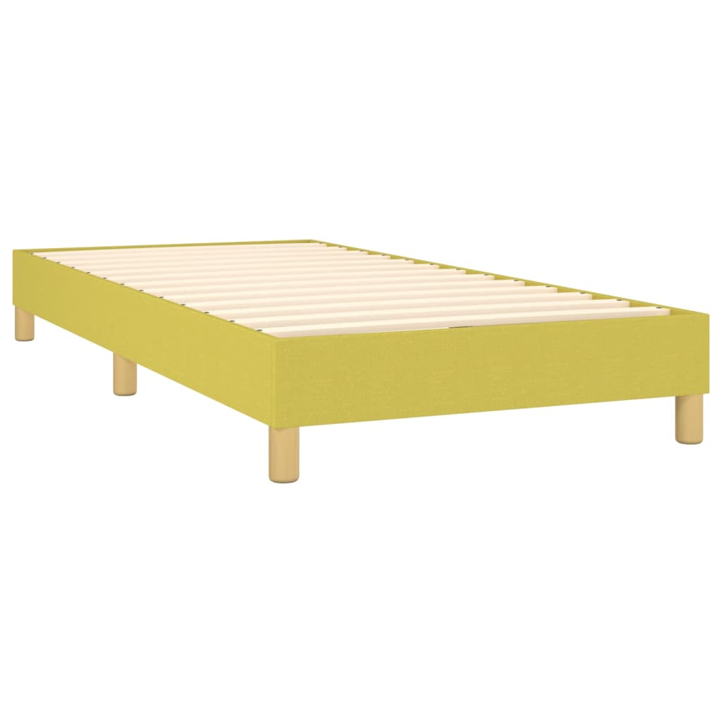 vidaXL Estructura de cama sin colchón tela verde 80x200 cm