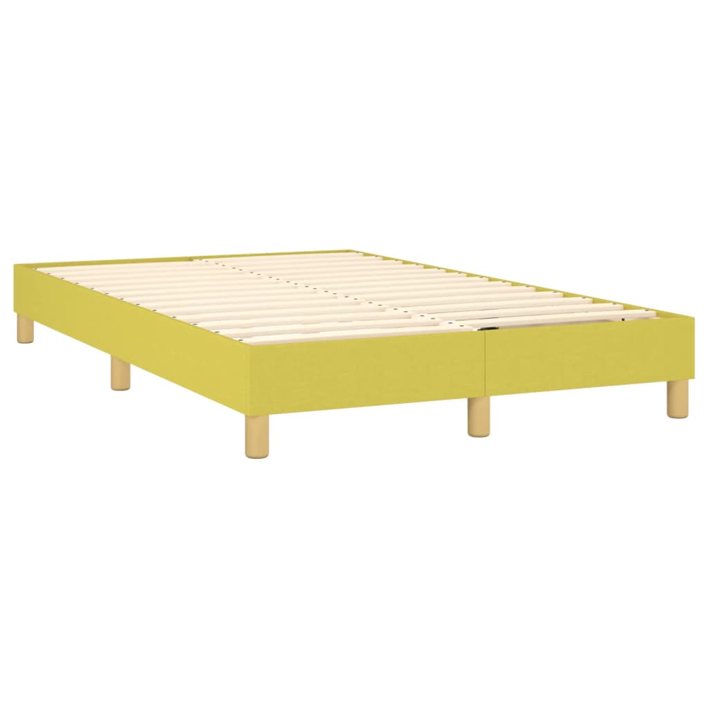 vidaXL Estructura de cama sin colchón tela verde 120x200 cm