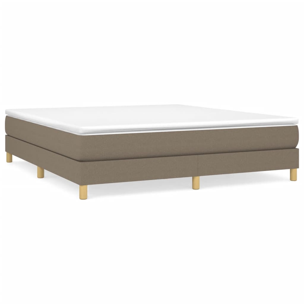 vidaXL Cama sin colchón tela gris taupe 180x200 cm