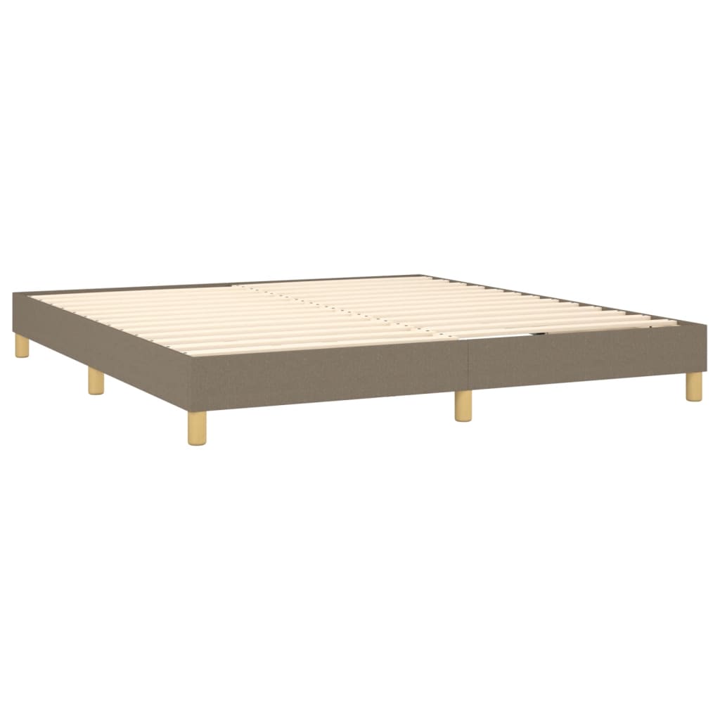 vidaXL Cama sin colchón tela gris taupe 180x200 cm