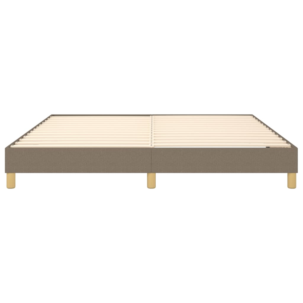 vidaXL Cama sin colchón tela gris taupe 180x200 cm