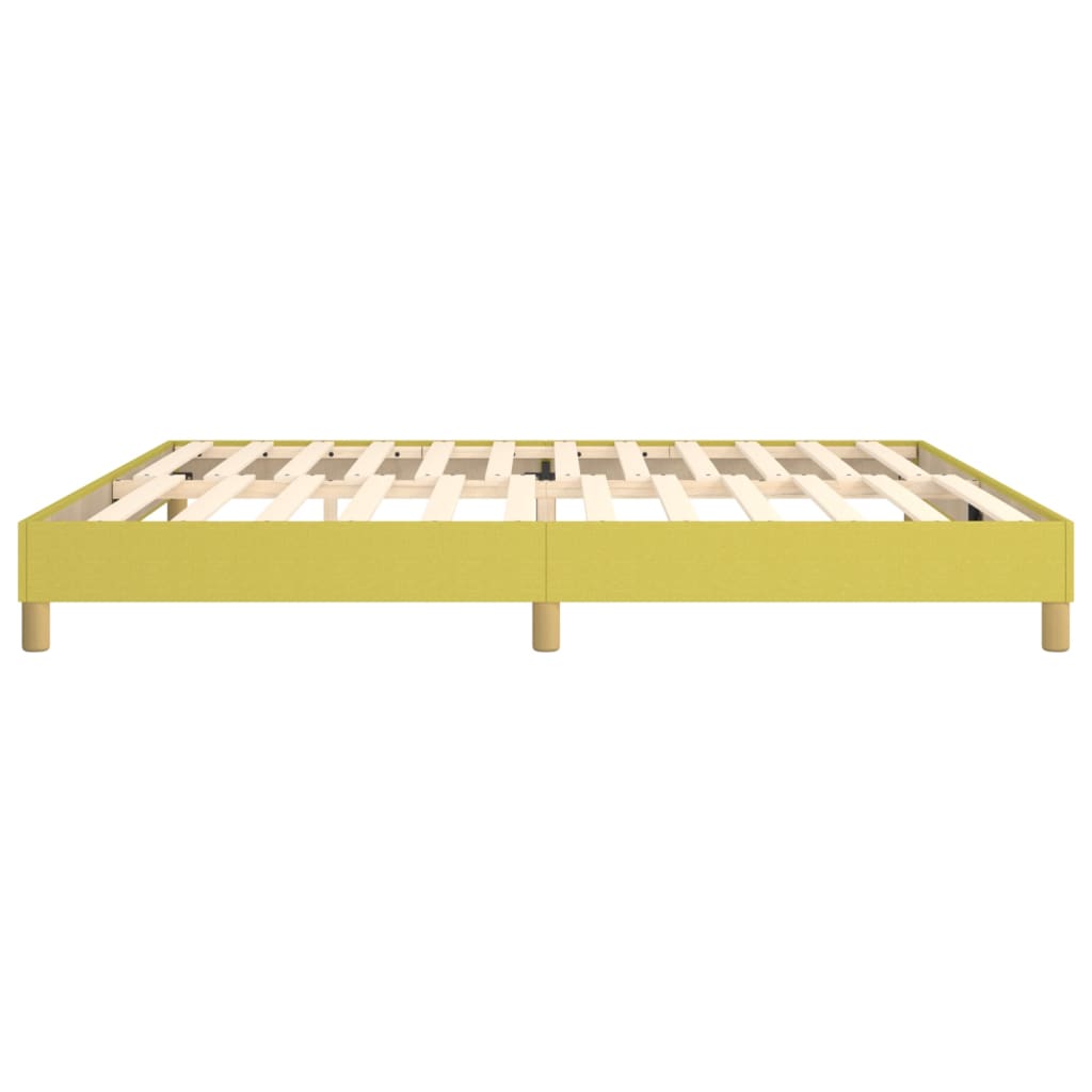 vidaXL Estructura de cama sin colchón tela verde 200x200 cm