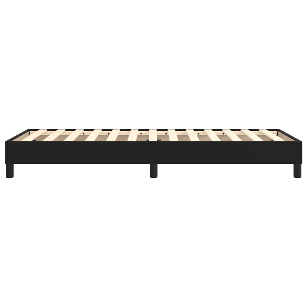 vidaXL Estructura de cama sin colchón cuero sintético negro 90x200 cm