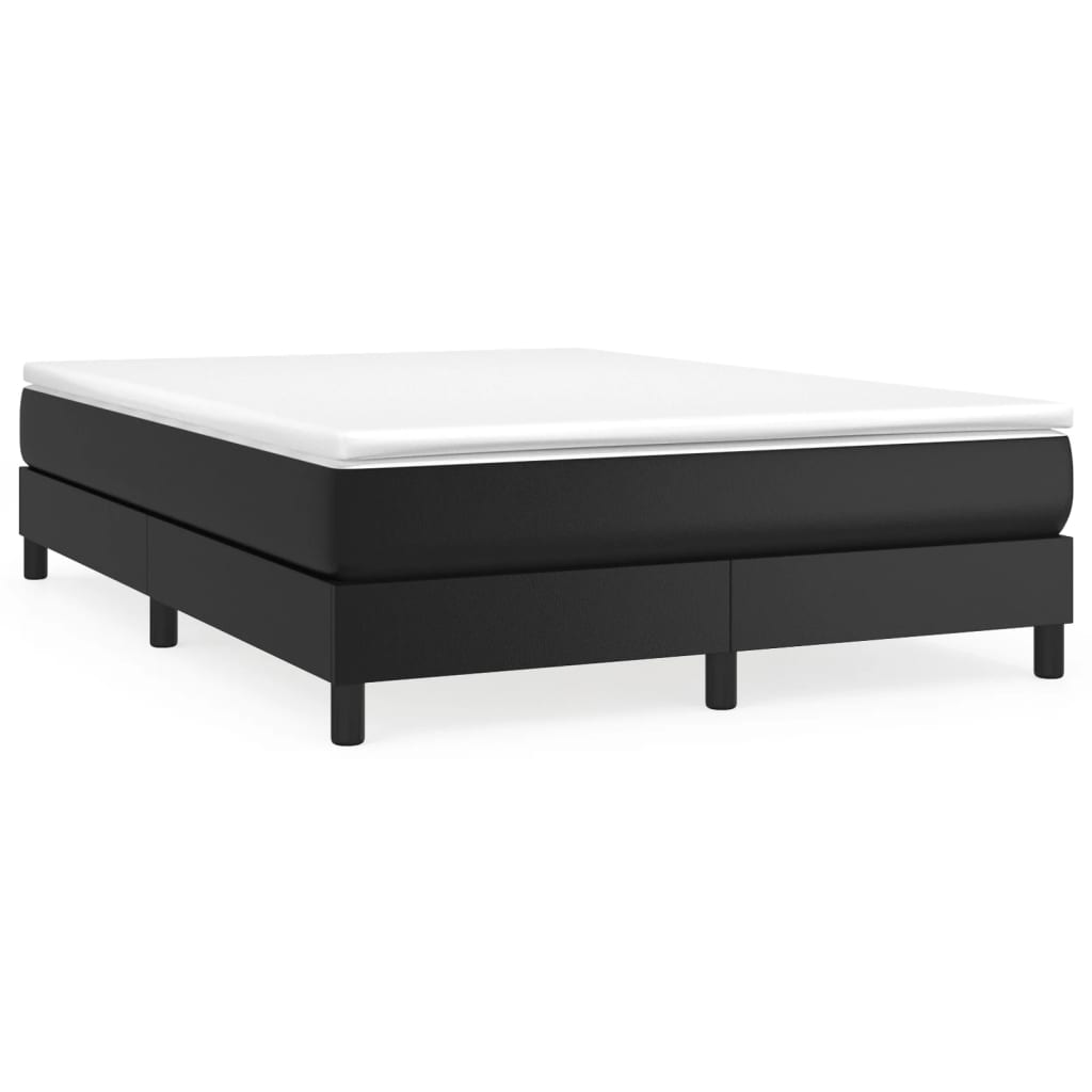 vidaXL Estructura de cama sin colchón cuero sintético negro 140x200 cm