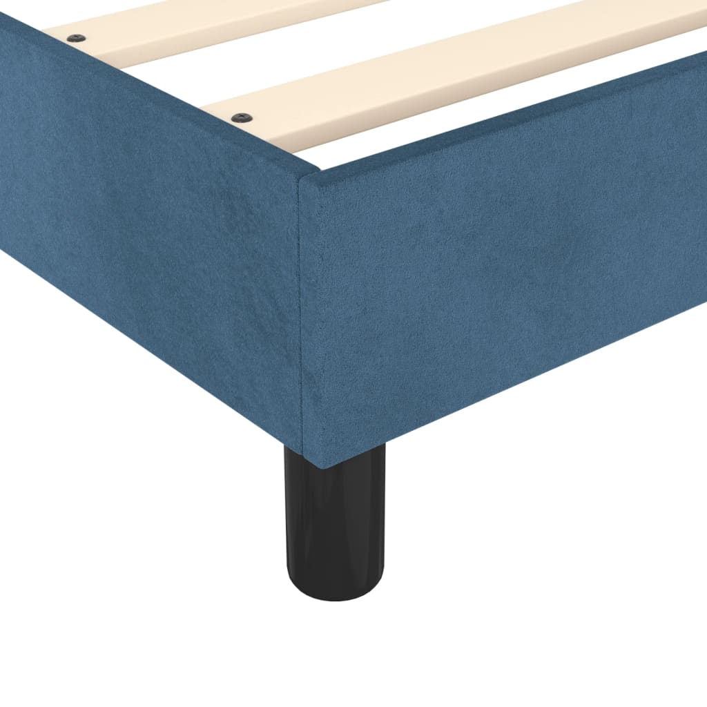 vidaXL Estructura de cama sin colchón terciopelo azul oscuro 140x190cm