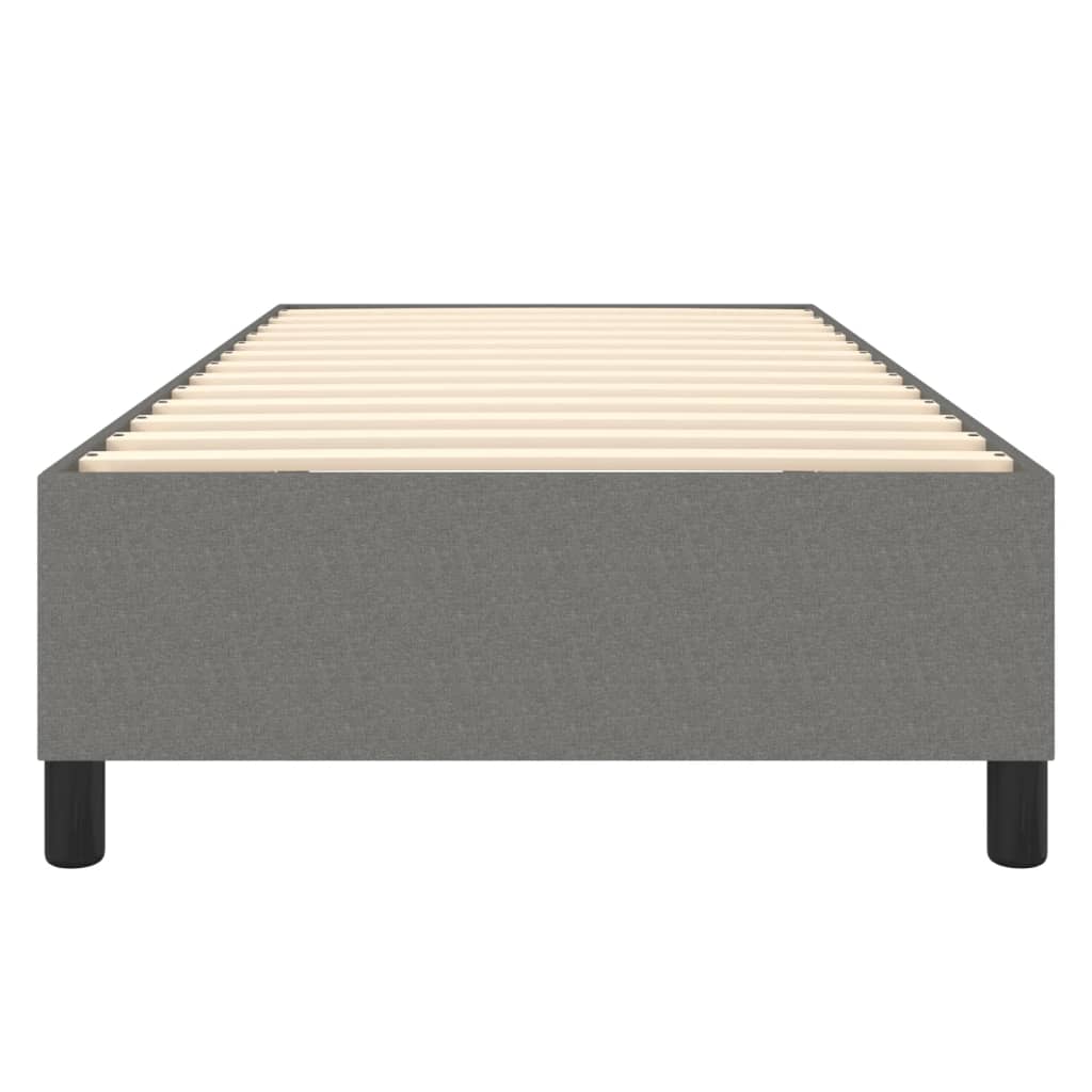 vidaXL Estructura de cama sin colchón tela gris oscuro 90x200 cm