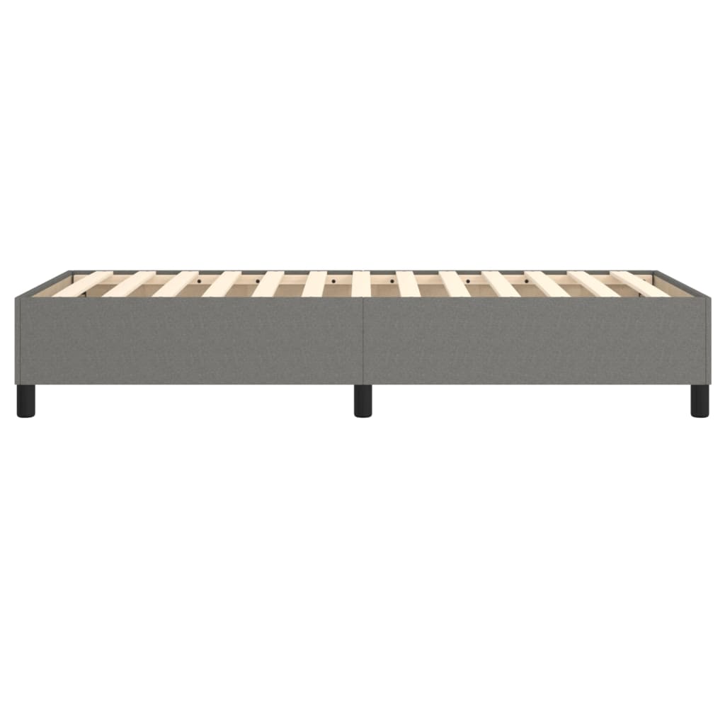 vidaXL Estructura de cama sin colchón tela gris oscuro 90x200 cm