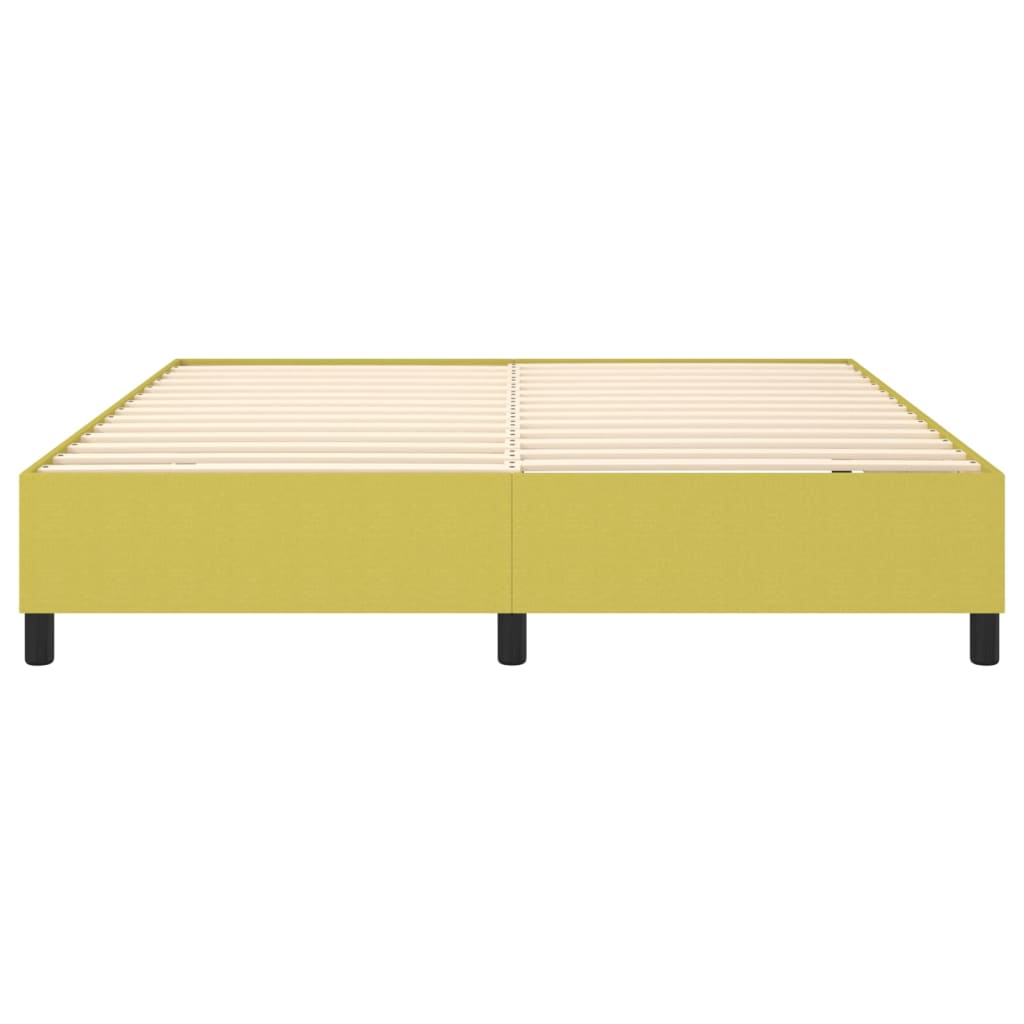 vidaXL Estructura de cama sin colchón tela verde 180x200 cm