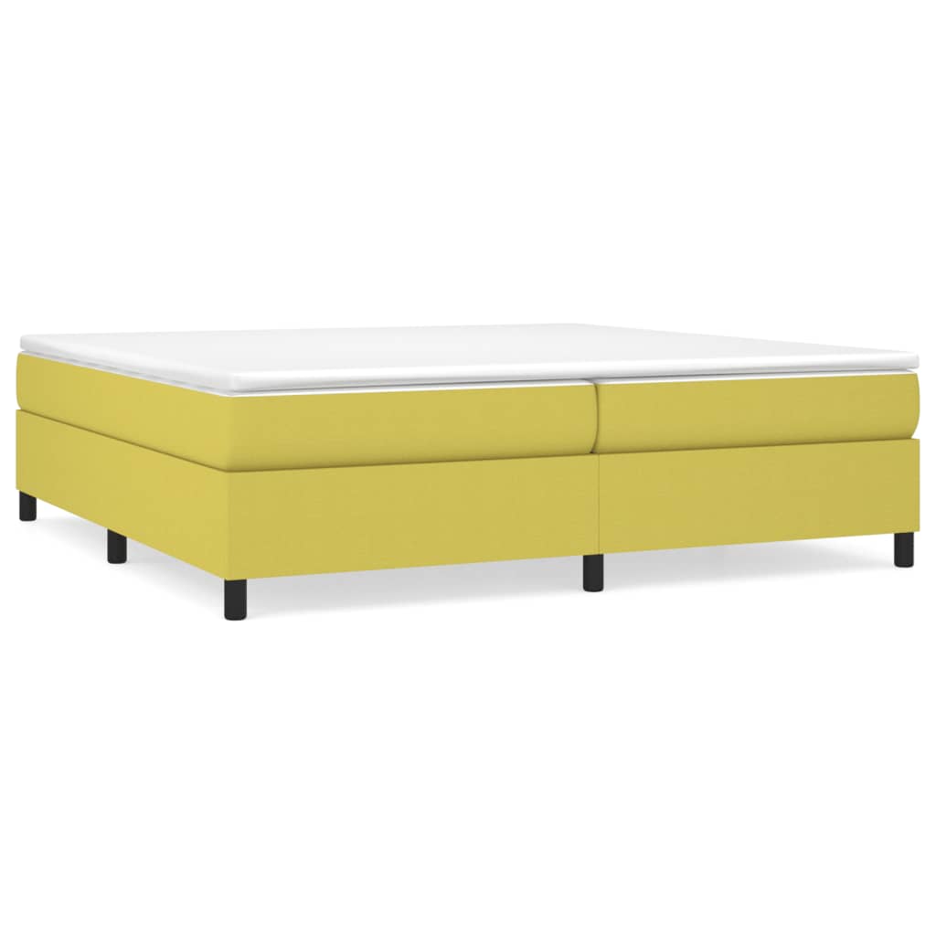 vidaXL Estructura de cama sin colchón tela verde 200x200 cm