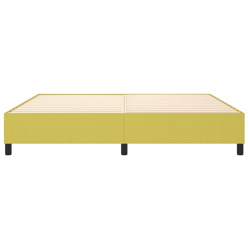 vidaXL Estructura de cama sin colchón tela verde 200x200 cm