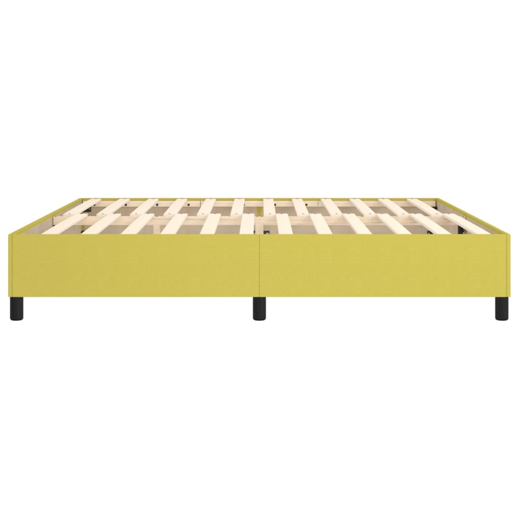 vidaXL Estructura de cama sin colchón tela verde 200x200 cm