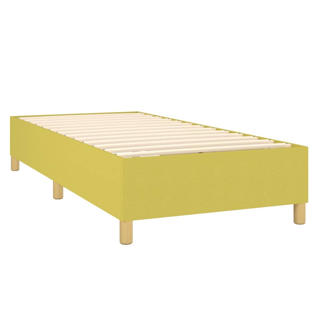 vidaXL Estructura de cama sin colchón tela verde 90x200 cm