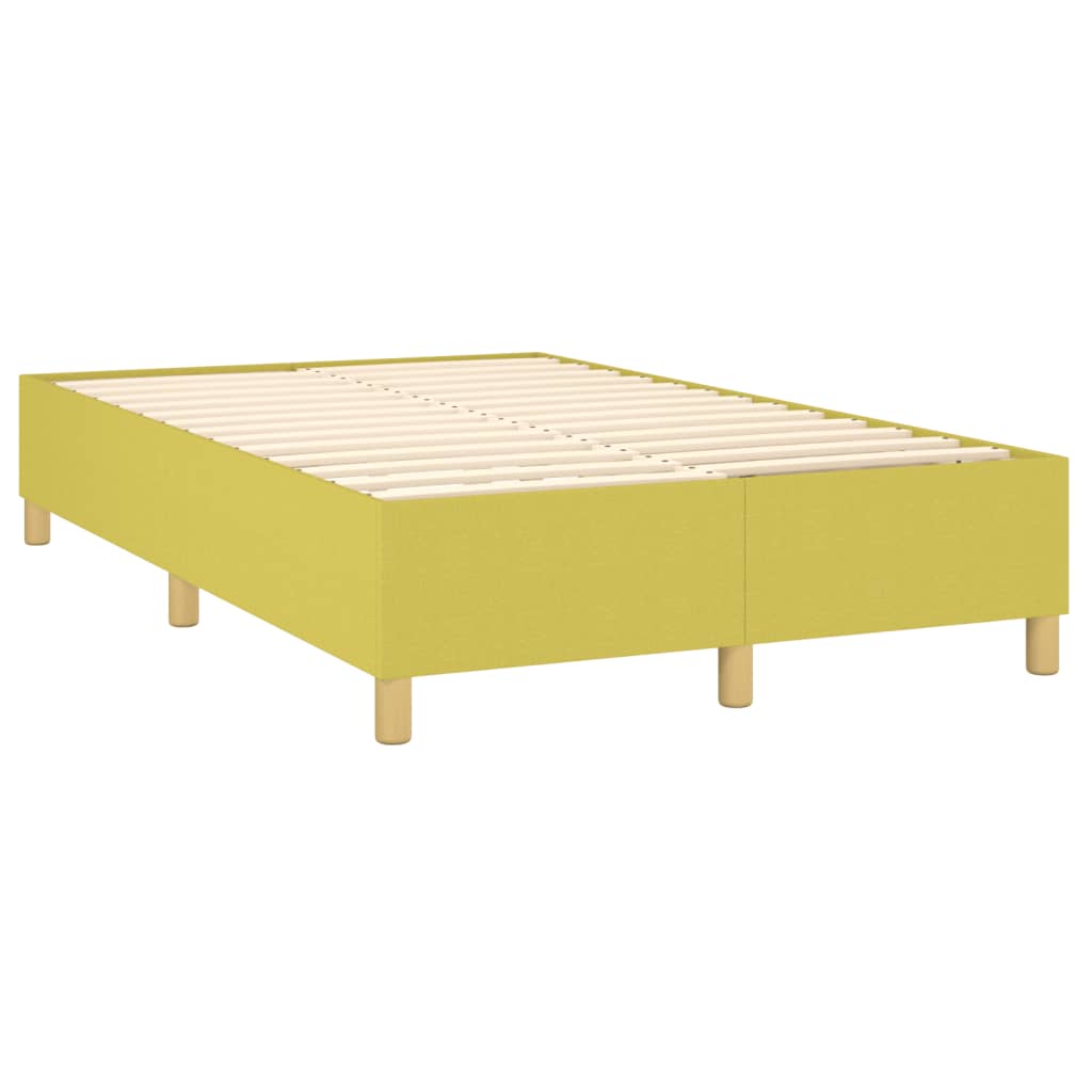 vidaXL Estructura de cama sin colchón tela verde 120x200 cm