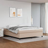 vidaXL Estructura cama sin colchón cuero sintético capuchino 180x200cm