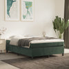 vidaXL Estructura cama sin colchón terciopelo verde oscuro 140x200 cm