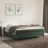 vidaXL Estructura cama sin colchón terciopelo verde oscuro 180x200 cm