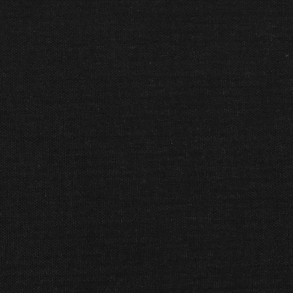 vidaXL Cabeceros 4 unidades de tela negro 80x5x78/88 cm