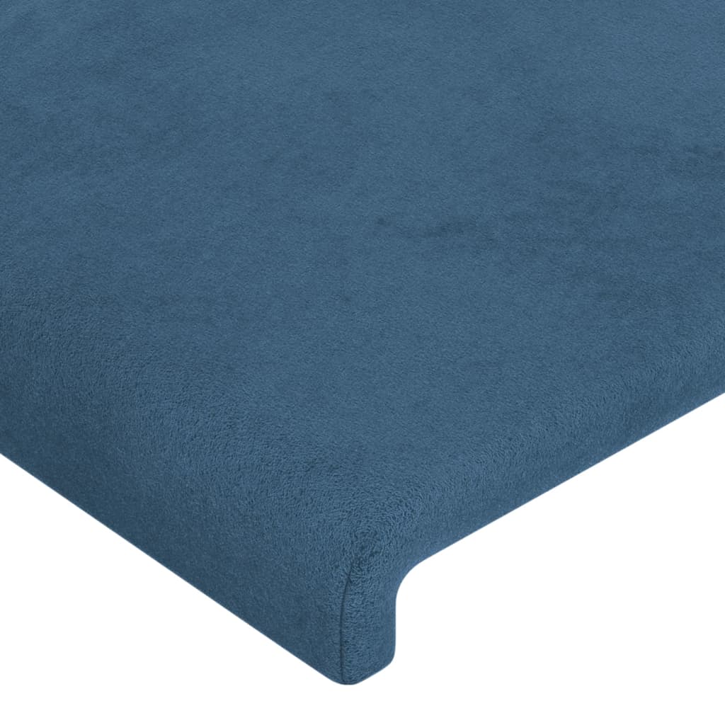 vidaXL Cabeceros 2 unidades de terciopelo azul oscuro 80x5x78/88 cm