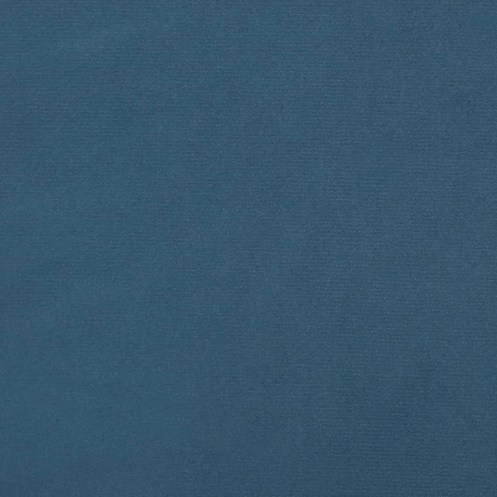 vidaXL Cabeceros 4 unidades de terciopelo azul oscuro 90x5x78/88 cm