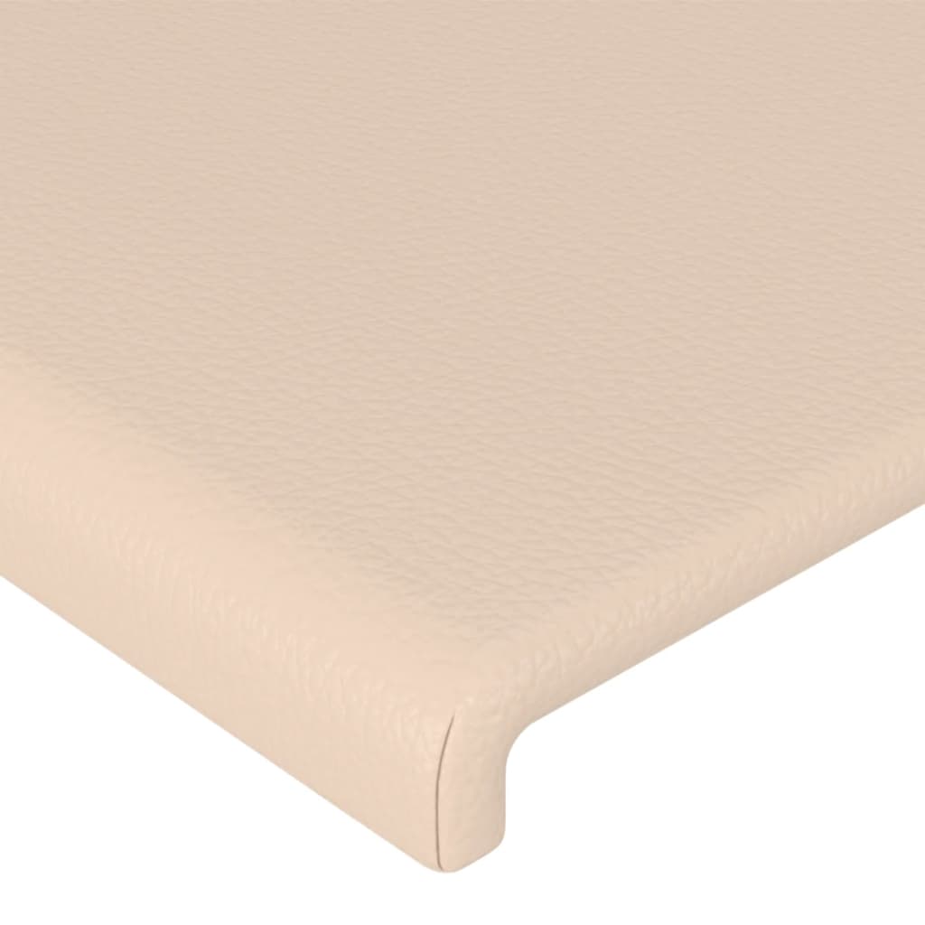 vidaXL Cabeceros 4 unidades cuero sintético capuchino 72x5x78/88 cm