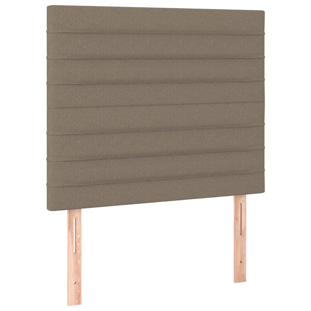 vidaXL Cabeceros 2 unidades tela gris taupe 80x5x78/88 cm