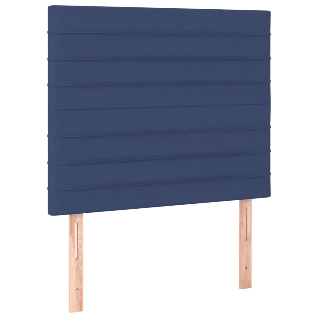 vidaXL Cabeceros 2 unidades de tela azul 80x5x78/88 cm