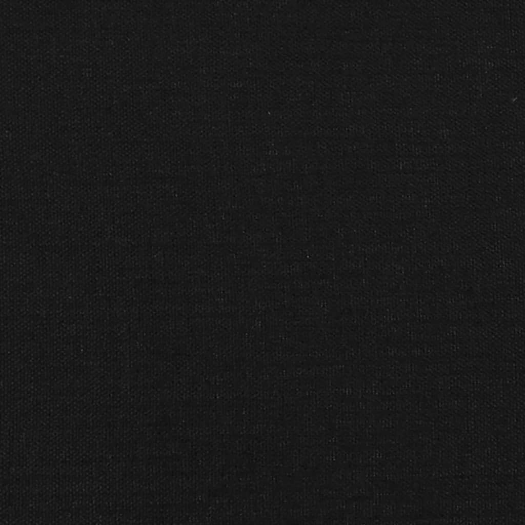 vidaXL Cabeceros 2 unidades de tela negro 90x5x78/88 cm