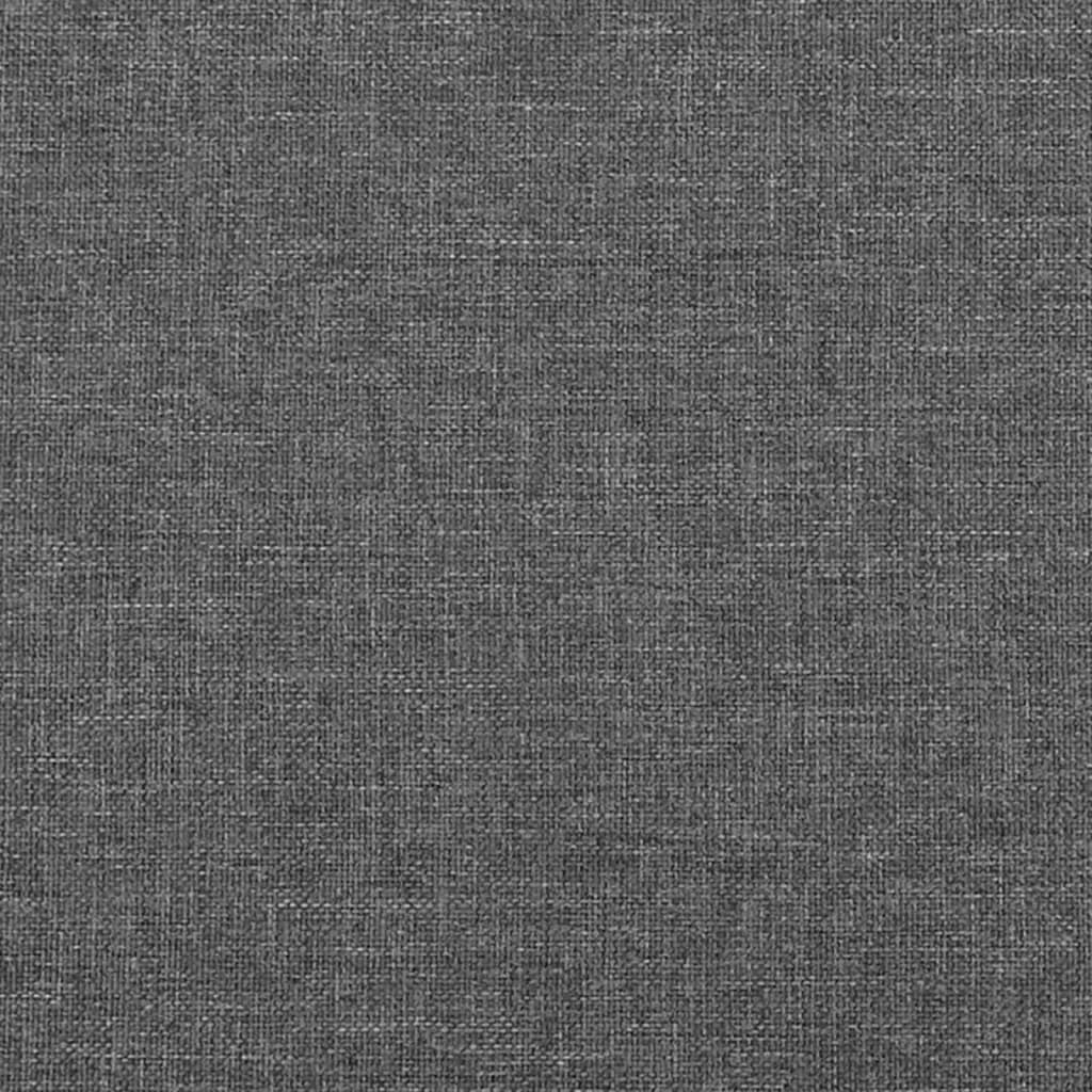 vidaXL Cabeceros 4 unidades de tela gris oscuro 80x5x78/88 cm