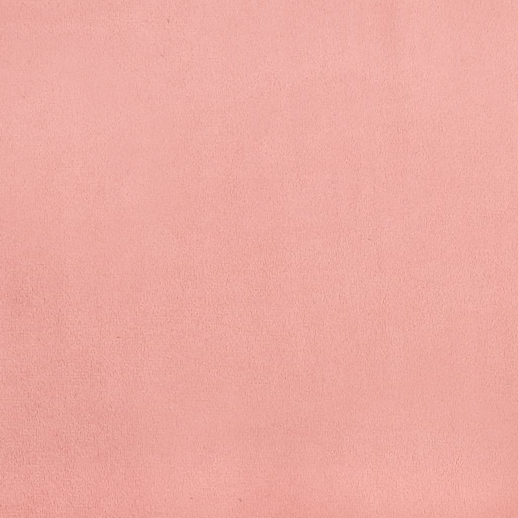 vidaXL Cabeceros 4 unidades de terciopelo rosa 80x7x78/88 cm