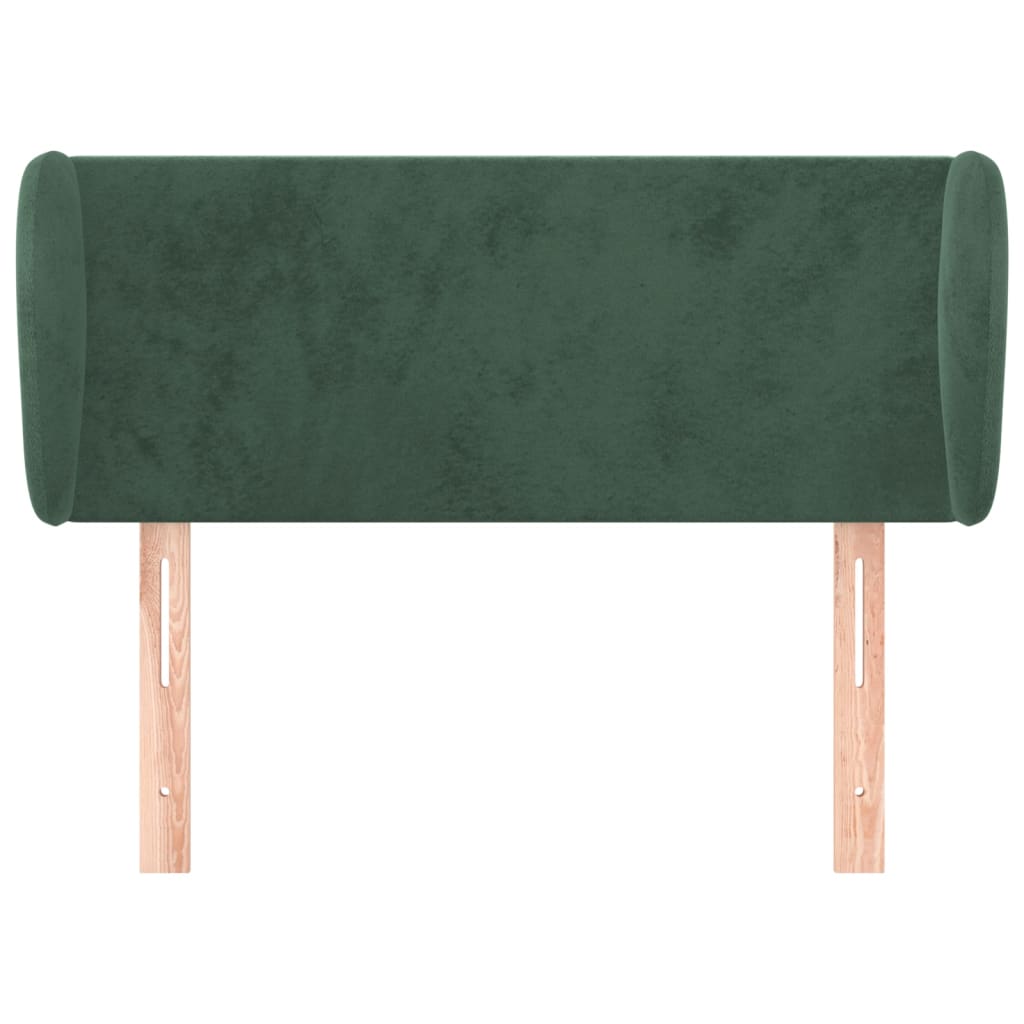 vidaXL Cabecero de terciopelo verde oscuro 83x23x78/88 cm