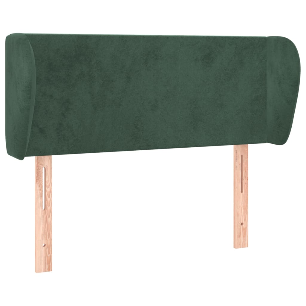 vidaXL Cabecero de terciopelo verde oscuro 93x23x78/88 cm