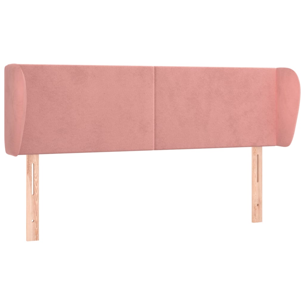 vidaXL Cabecero de terciopelo rosa 147x23x78/88 cm