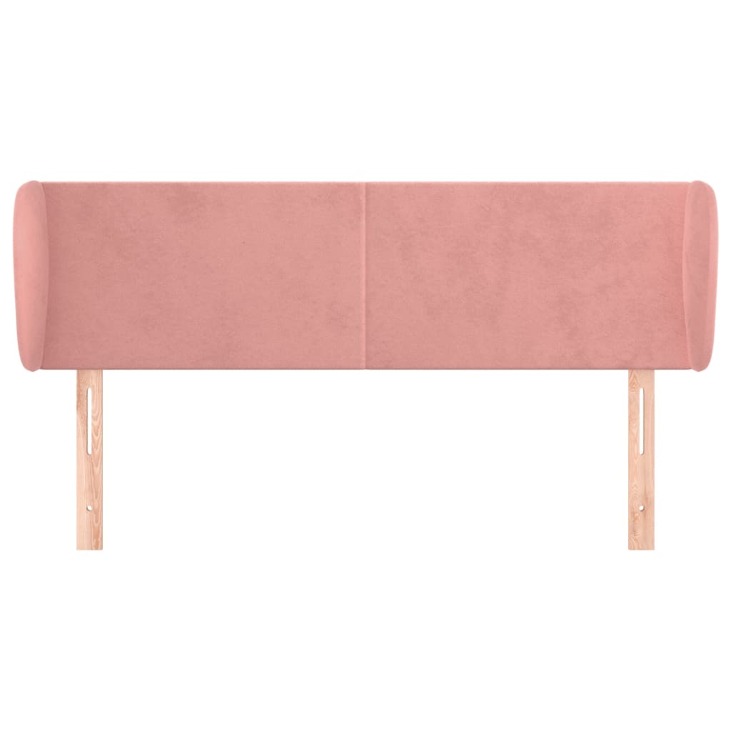 vidaXL Cabecero de terciopelo rosa 147x23x78/88 cm