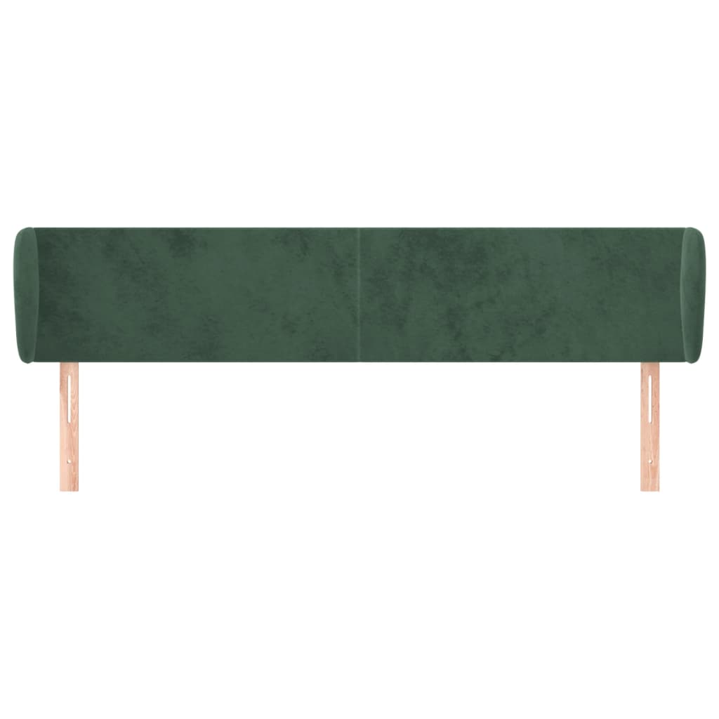 vidaXL Cabecero de terciopelo verde oscuro 183x23x78/88 cm