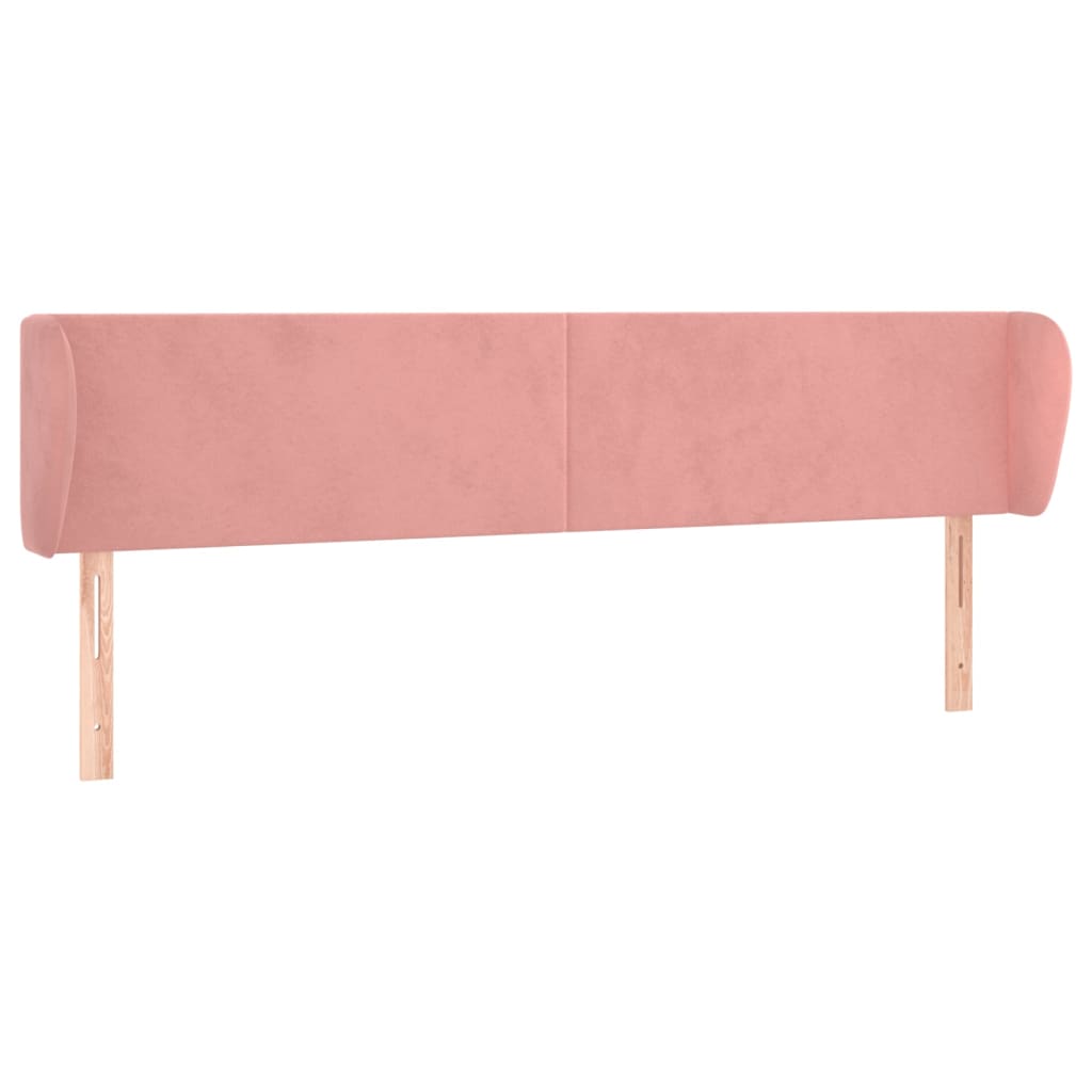 vidaXL Cabecero de terciopelo rosa 203x23x78/88 cm