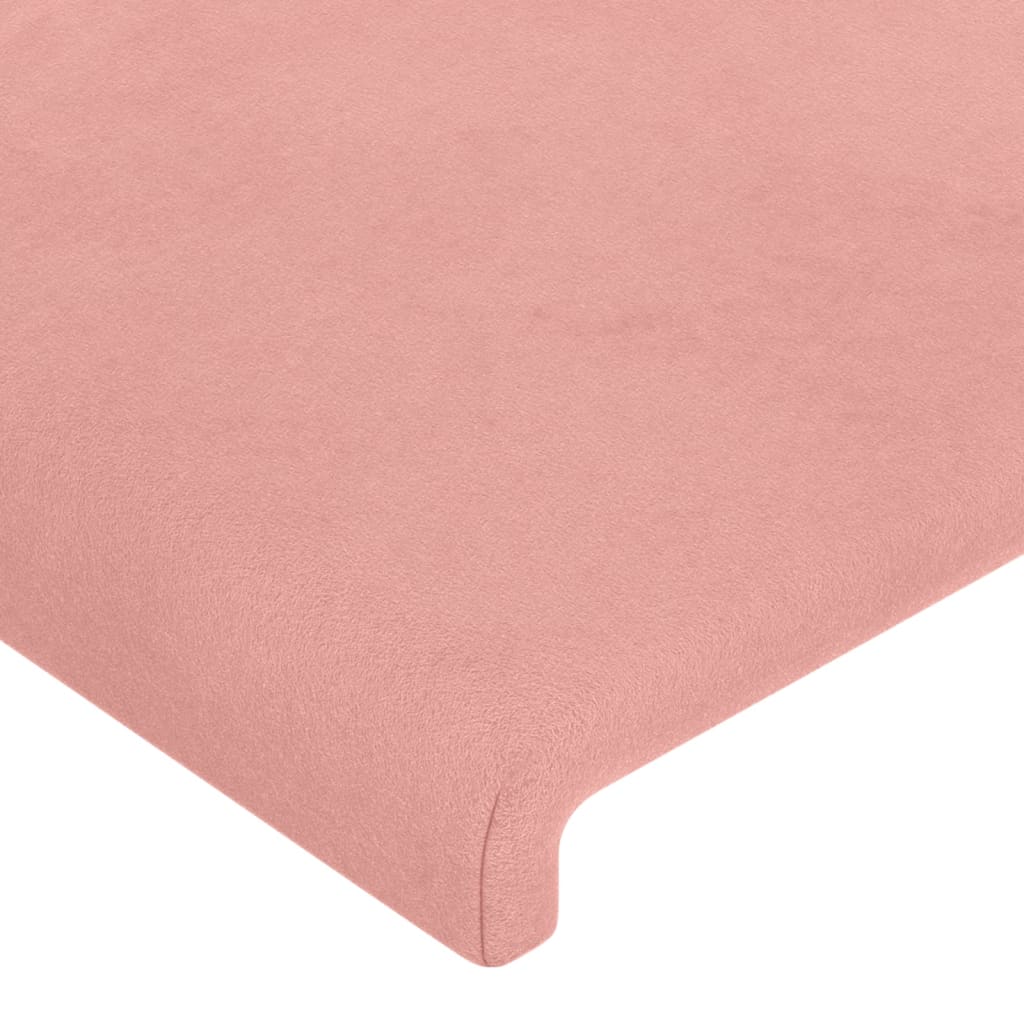 vidaXL Cabecero de terciopelo rosa 203x23x78/88 cm