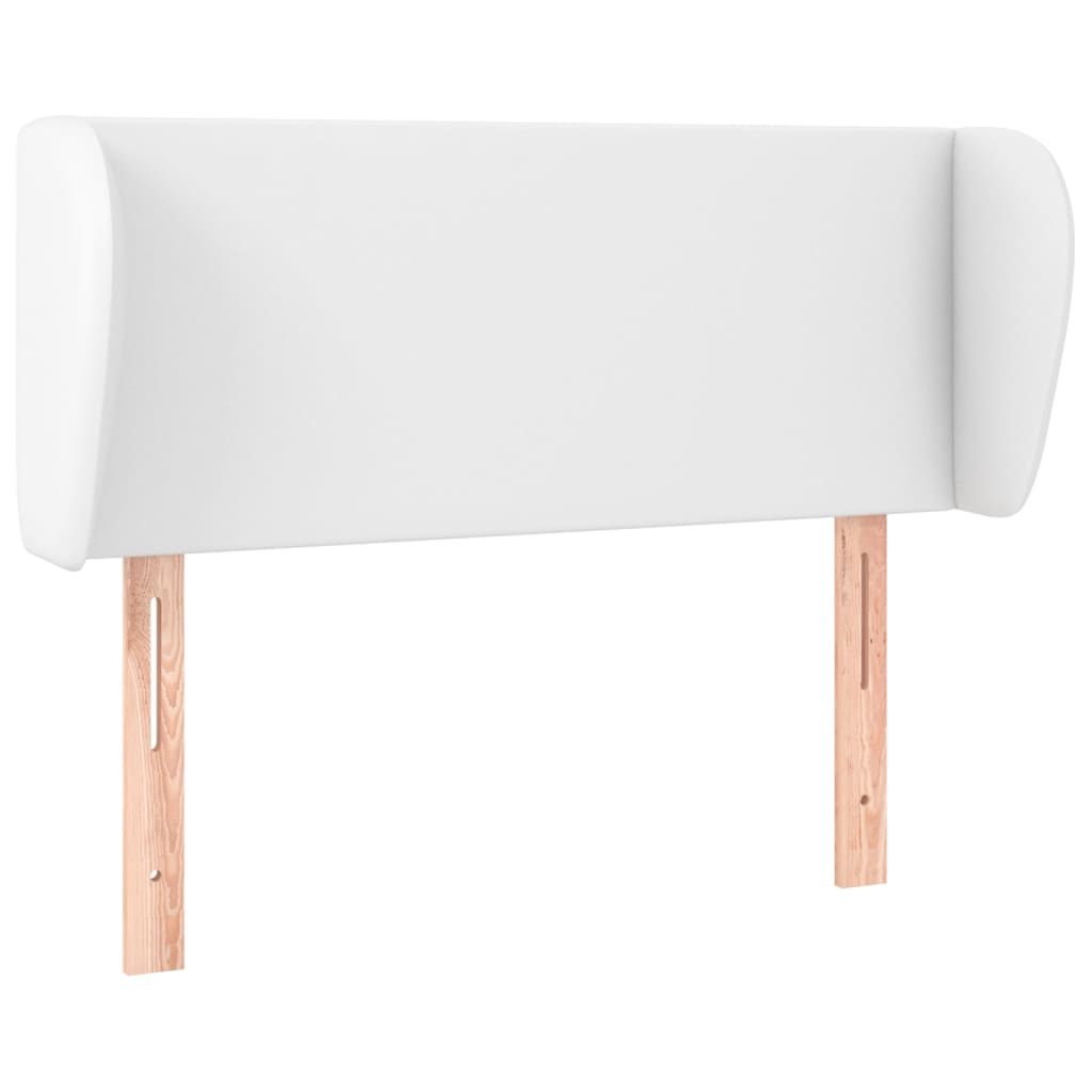 vidaXL Cabecero de cuero sintético blanco 83x23x78/88 cm