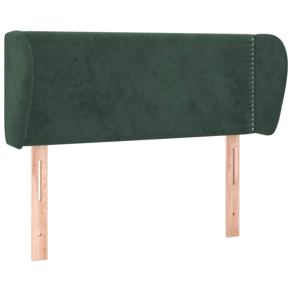 vidaXL Cabecero de terciopelo verde oscuro 83x23x78/88 cm