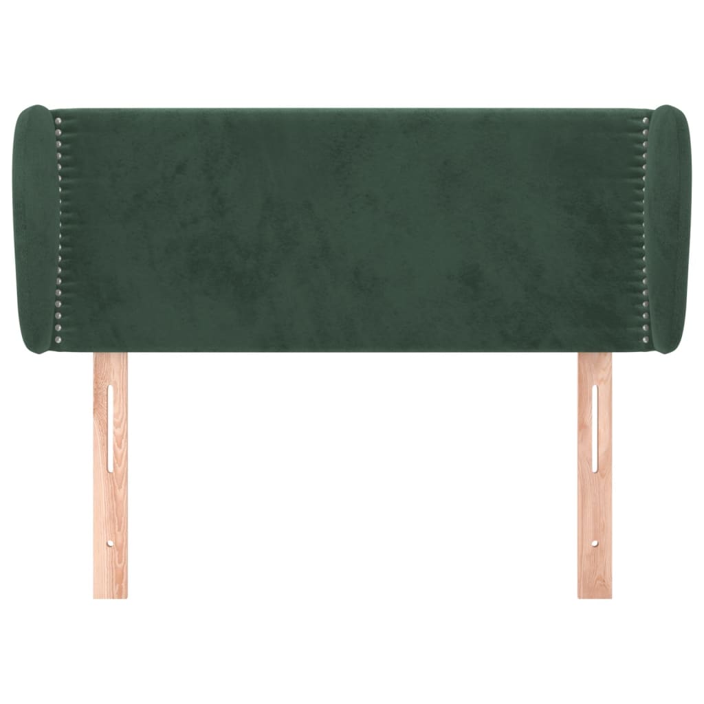 vidaXL Cabecero de terciopelo verde oscuro 83x23x78/88 cm