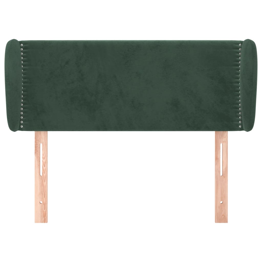 vidaXL Cabecero de terciopelo verde oscuro 93x23x78/88 cm