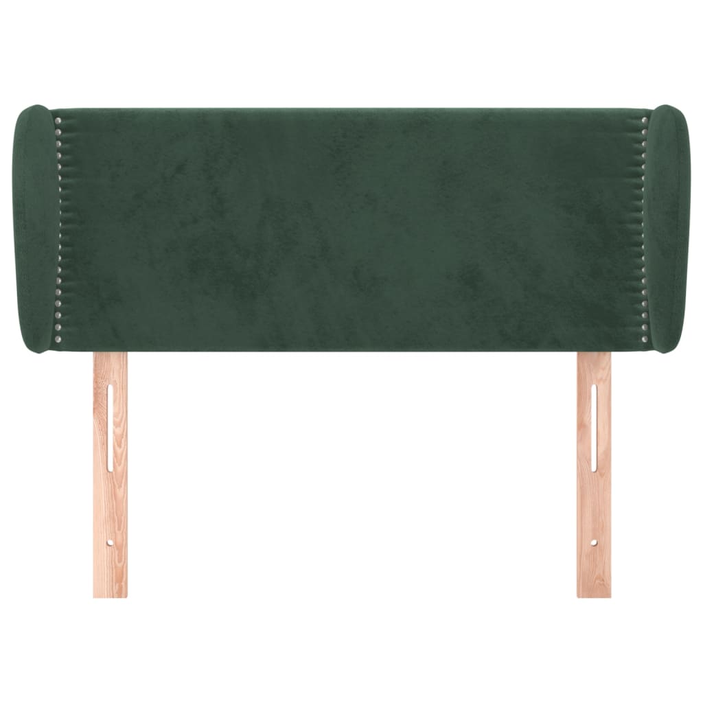 vidaXL Cabecero de terciopelo verde oscuro 103x23x78/88 cm