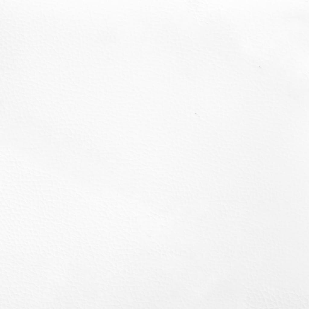 vidaXL Cabecero de cuero sintético blanco 93x23x78/88 cm