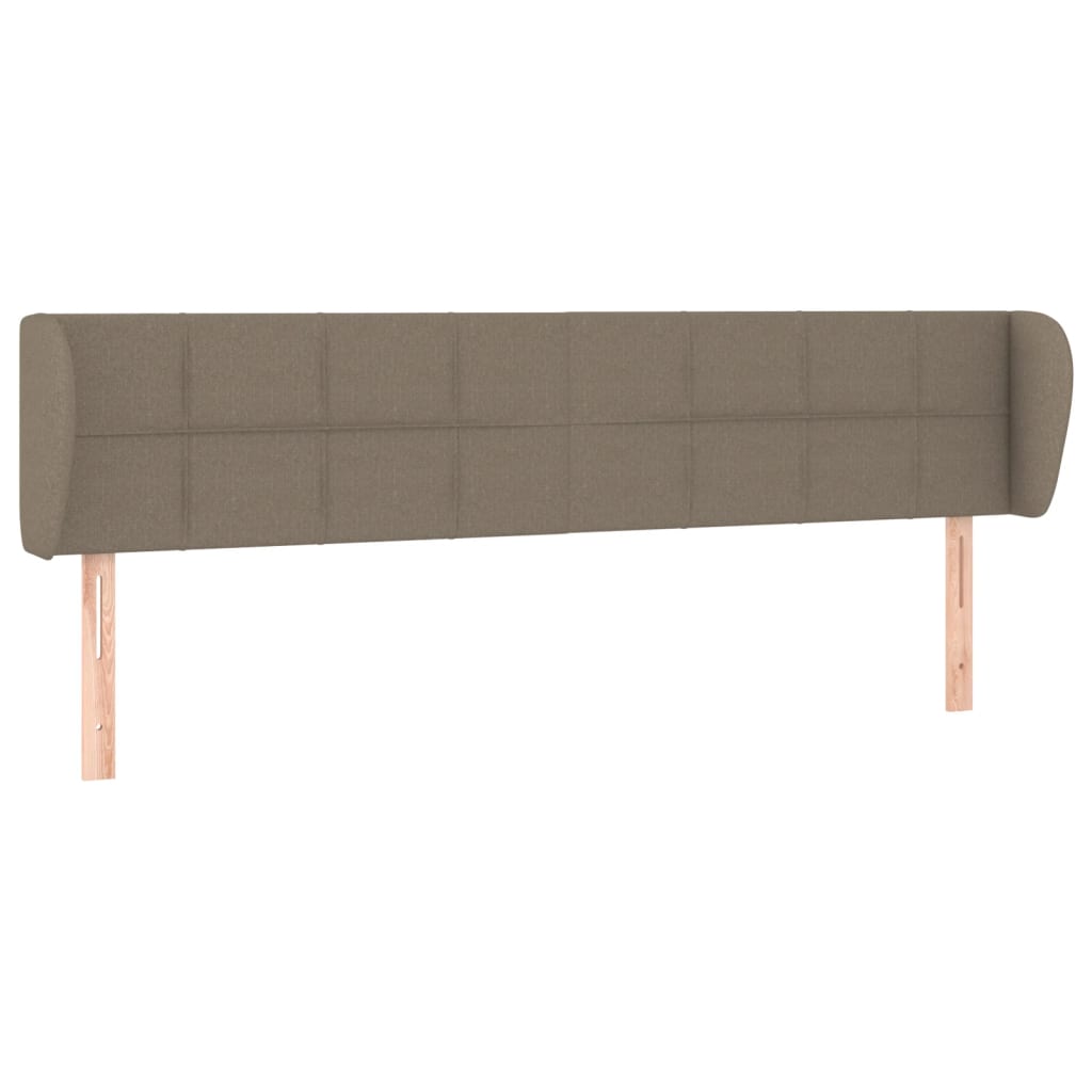 vidaXL Cabecero de tela gris taupe 183x23x78/88 cm