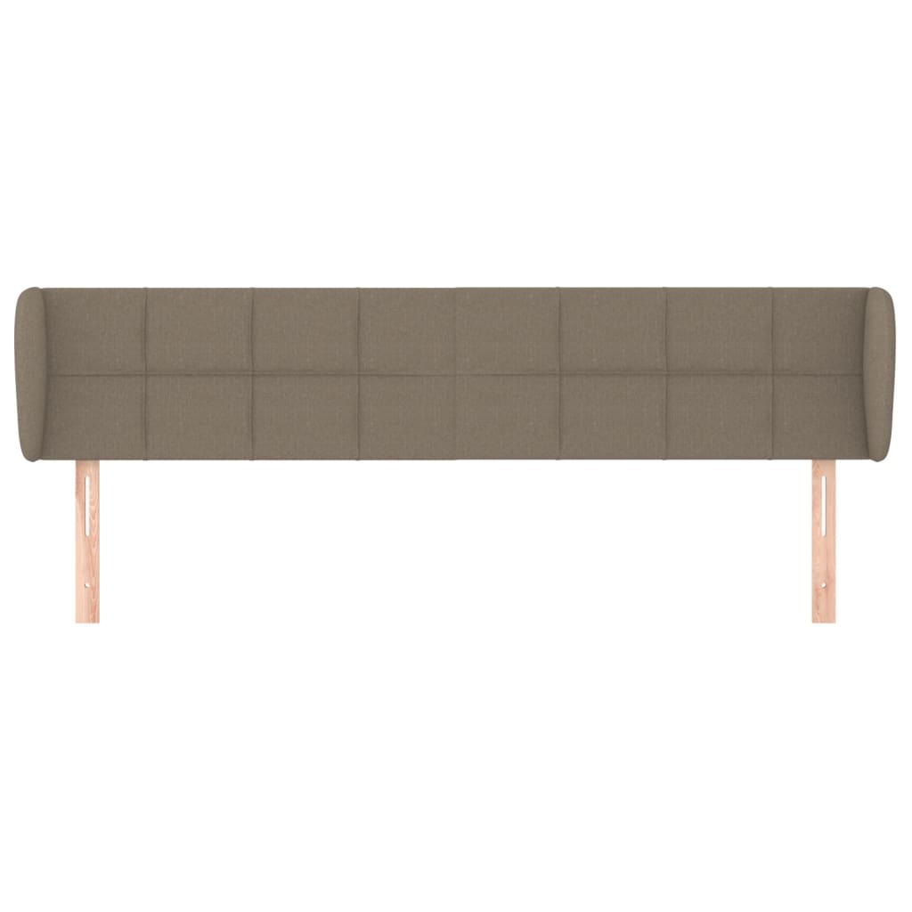 vidaXL Cabecero de tela gris taupe 183x23x78/88 cm